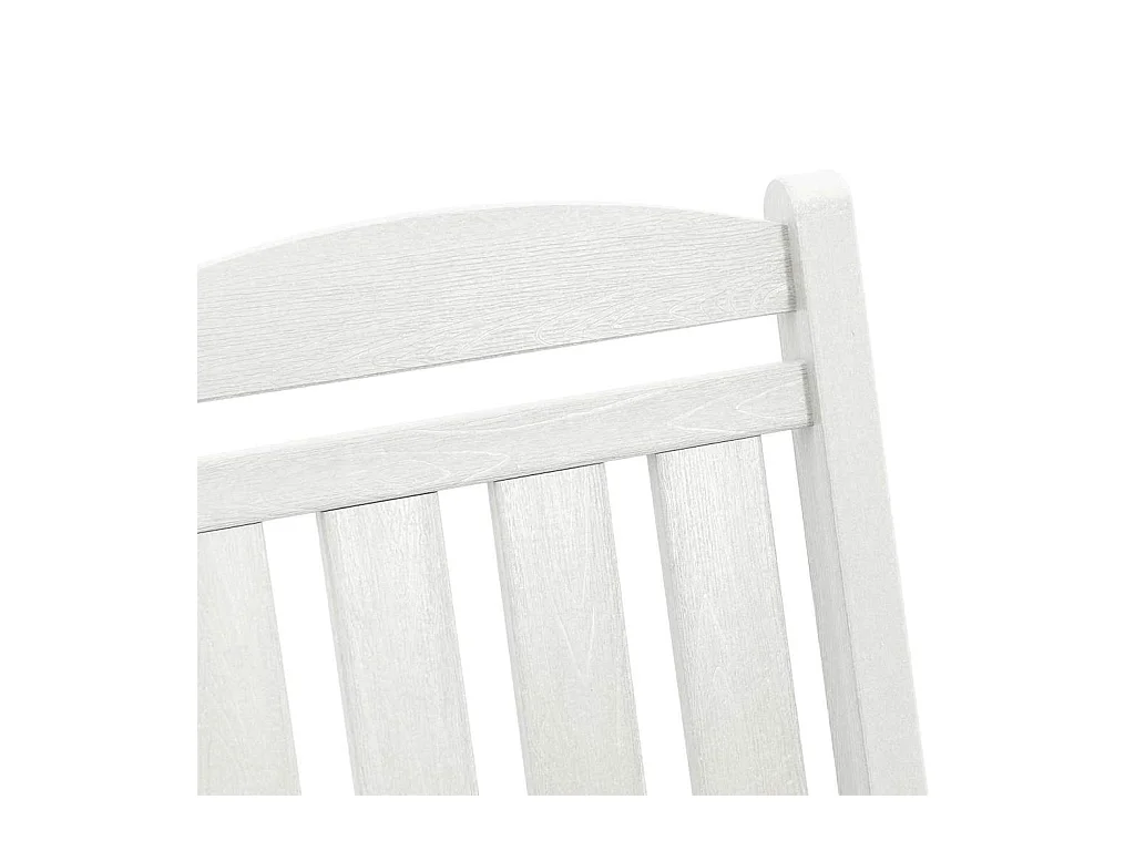 Witte tuinschommelstoel 70 x 92 x 108 cm kunststof