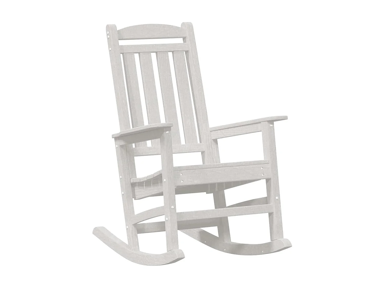 Chaise Berçante de Jardin Blanc 70 x 92 x 108 cm Plastique
