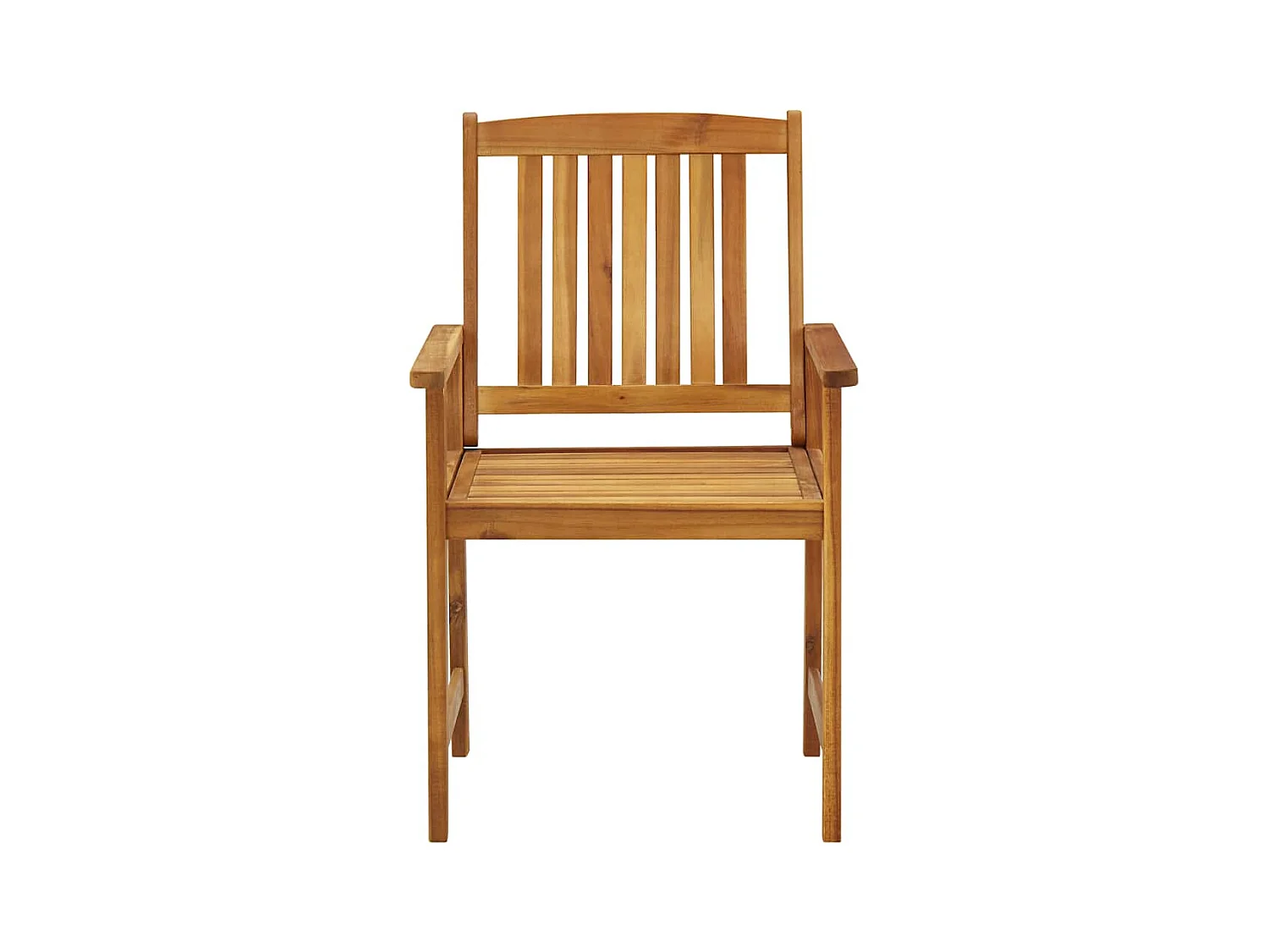 Chaises de jardin avec coussins lot de 2 Bois d'acacia massif