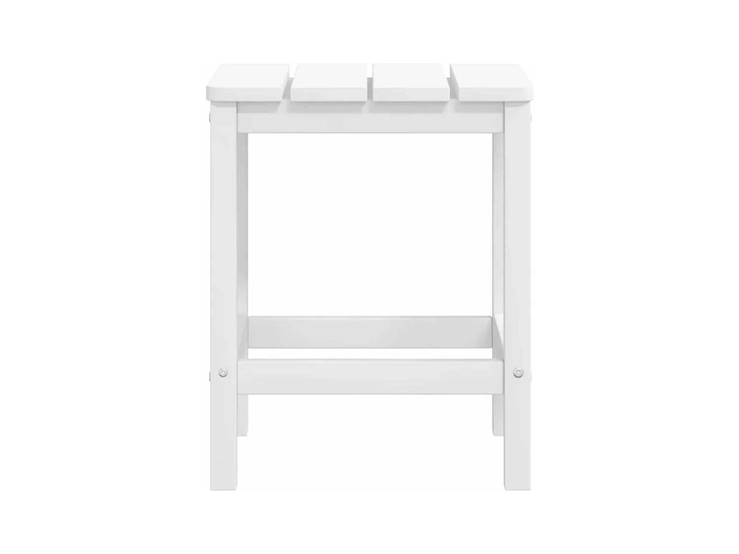 Adirondack Tuinstoel Voetenbank Tafel HDPE Wit