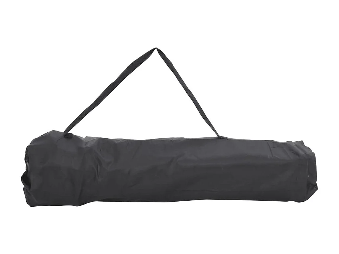 Juego de 2 sillas de camping con bolsillo plegable, color negro