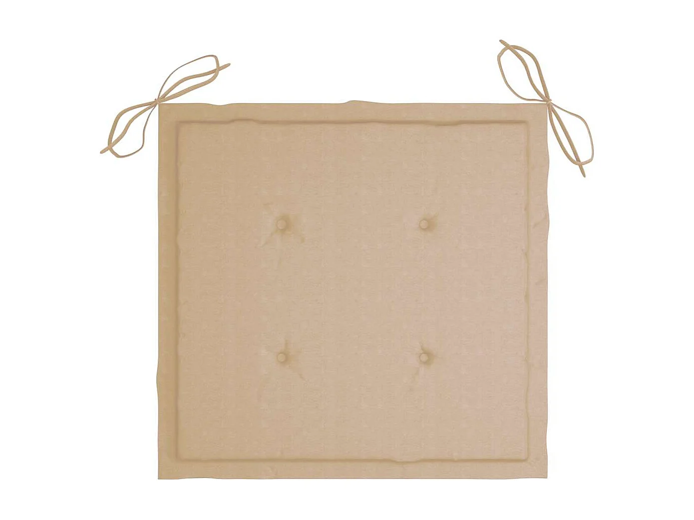 Set di 4 sedie da giardino con cuscini in legno massello di teak