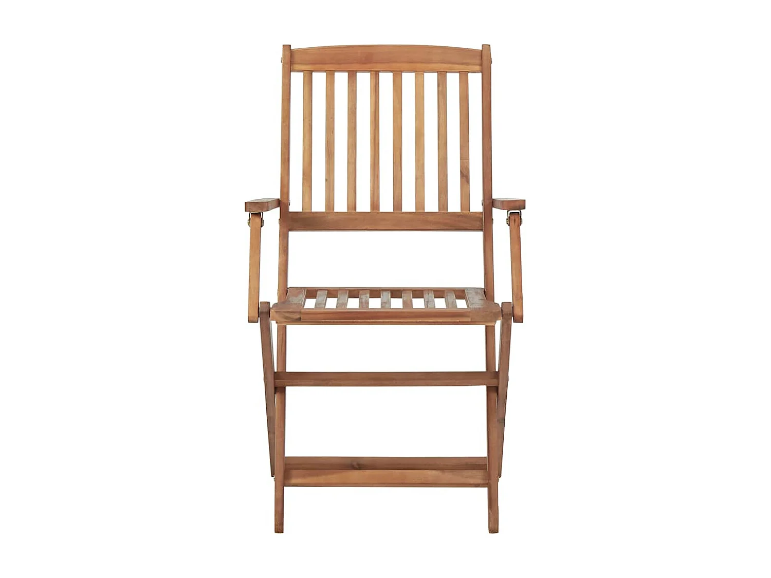 Set di 8 sedie da giardino pieghevoli con cuscini in legno di acacia