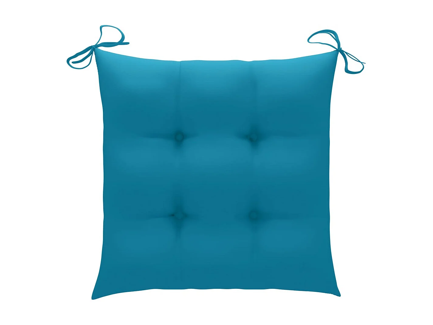 Set di 4 sedie pieghevoli da esterno con cuscini in legno di acacia