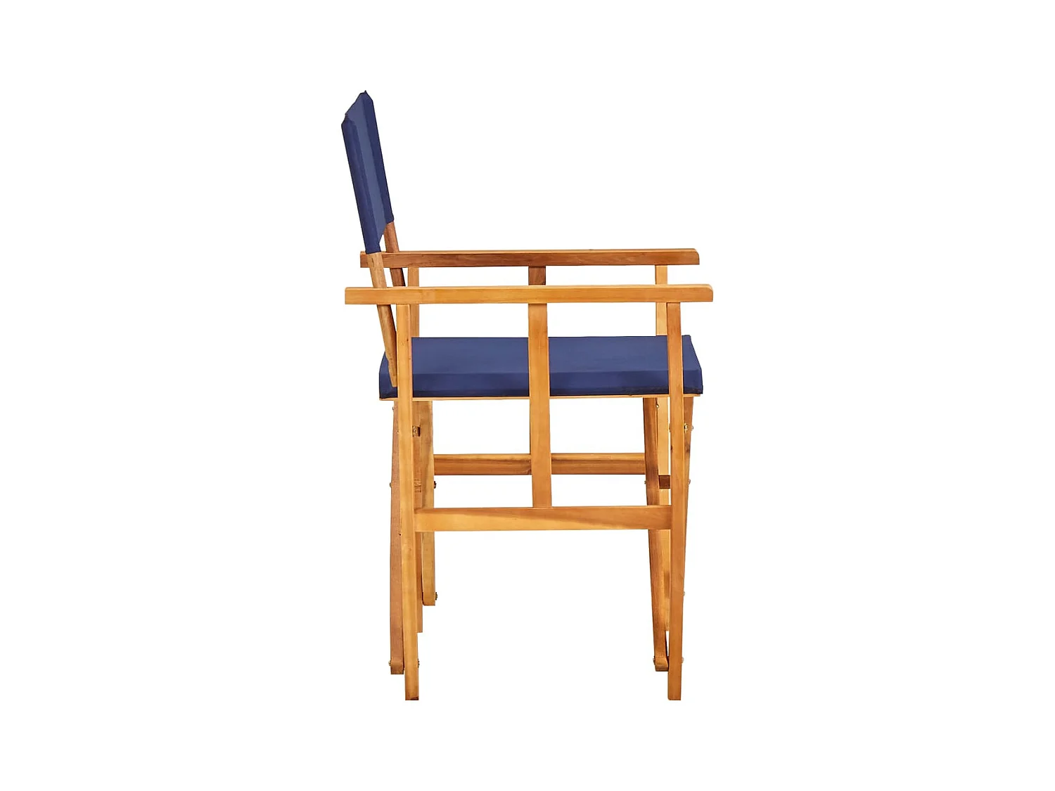 Regisseursstoel in massief blauw acaciahout