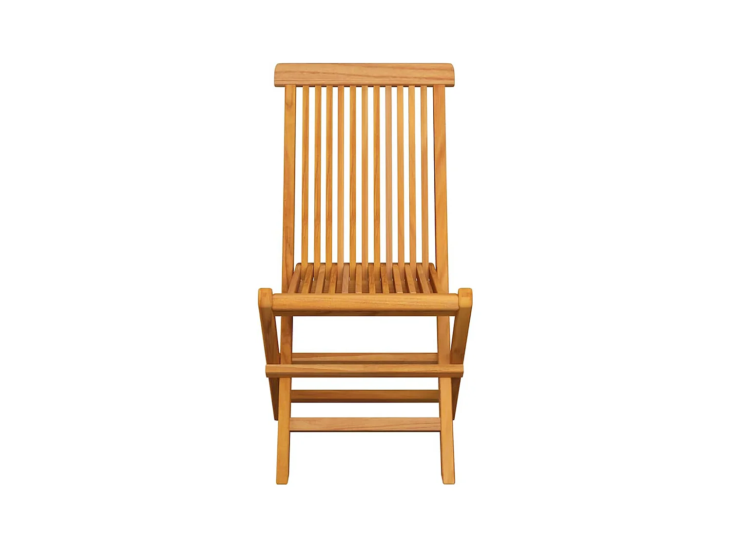 Chaises de jardin et coussins crème lot de 6 Bois teck massif