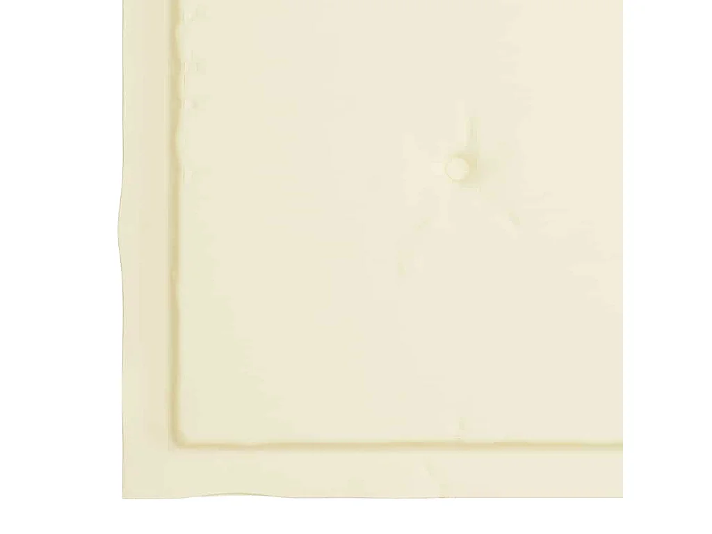 Chaises de jardin et coussins crème lot de 6 Bois teck massif