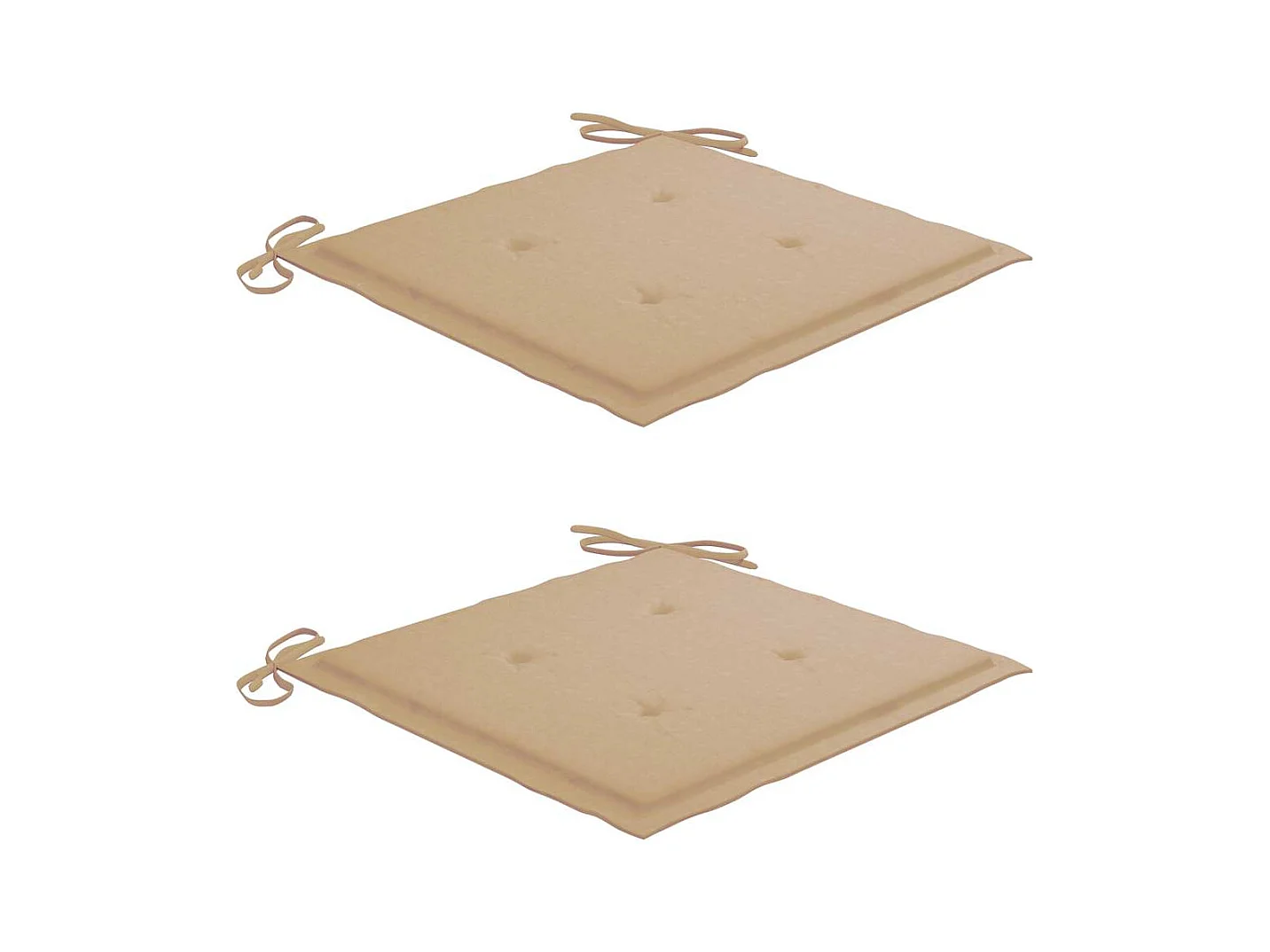 Chaises de jardin avec coussins lot de 2 Teck solide et acier