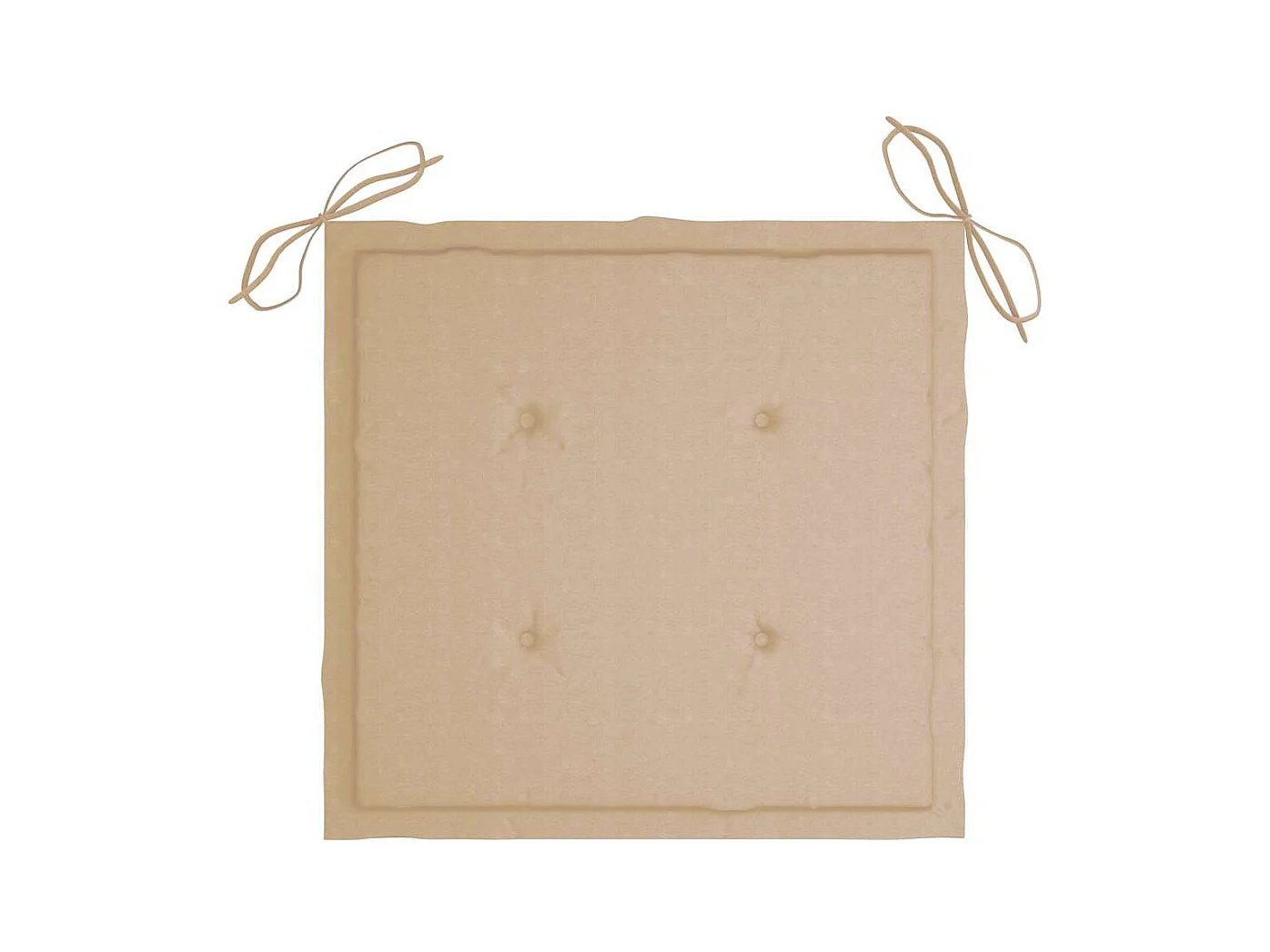 Chaises de jardin avec coussins lot de 2 Teck solide et acier