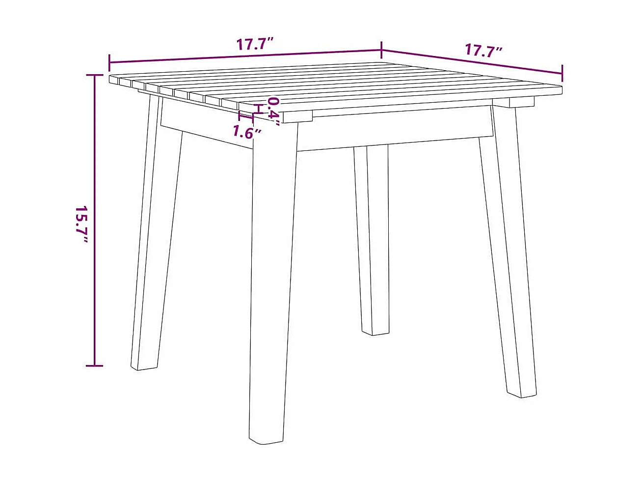 Chaises de jardin avec table 3 pcs Noir 45 x 45 x 40 cm