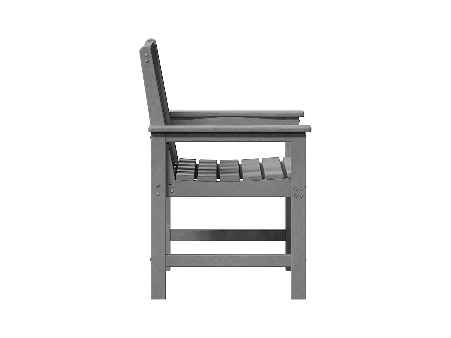 Tuinstoel. 2 stuks Lichtgrijs 65,5 x 59 x 88 cm Kunststof