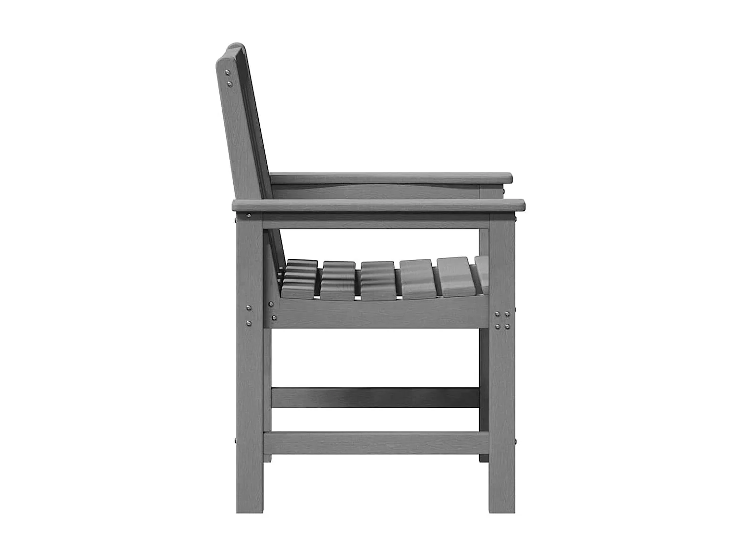 Chaise de jardin. 2 pcs Gris clair 65,5 x 59 x 88cm Plastique