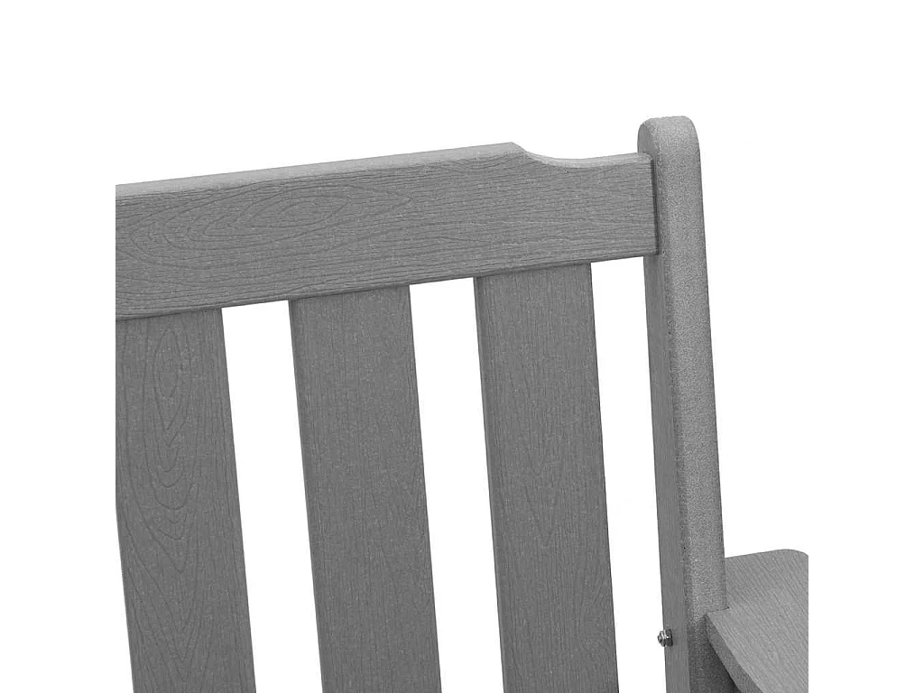 Sedia da giardino. 2 pezzi Grigio chiaro 65,5 x 59 x 88 cm Plastica