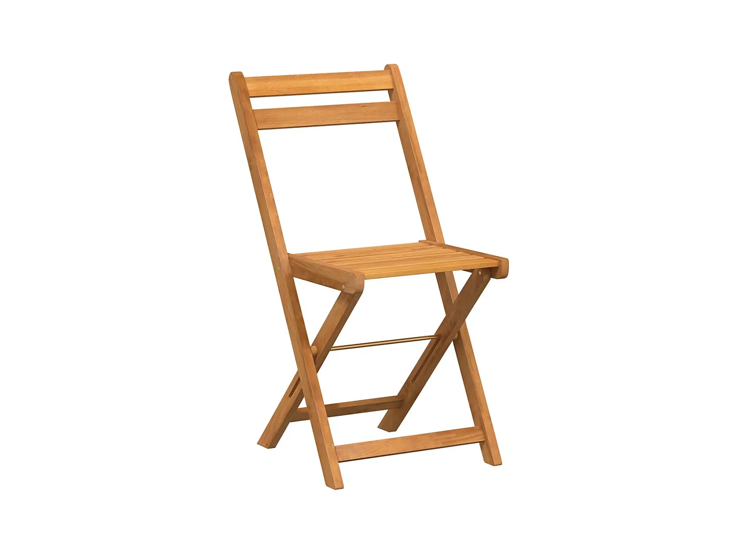 Set di 8 sedie pieghevoli da bistrot in legno massello di acacia