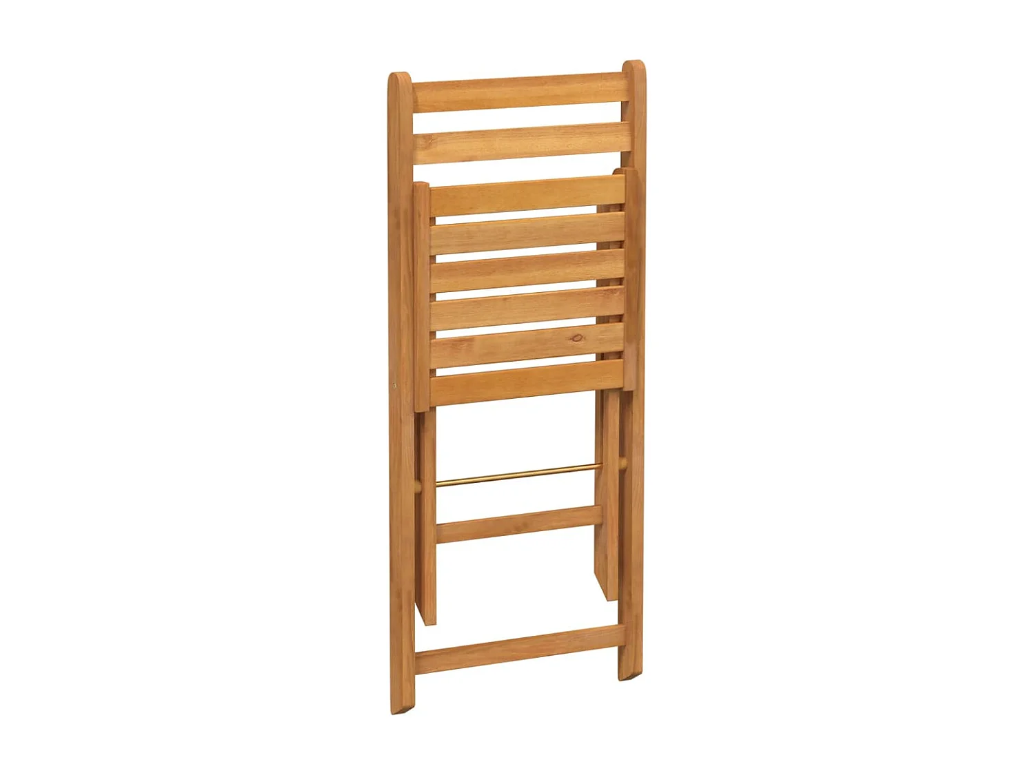 Set di 8 sedie pieghevoli da bistrot in legno massello di acacia