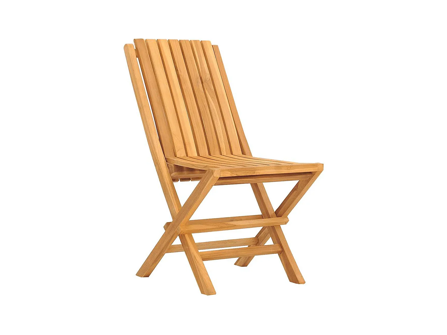 Opvouwbare tuinstoelen set van 2 47x47x89cm massief teakhout