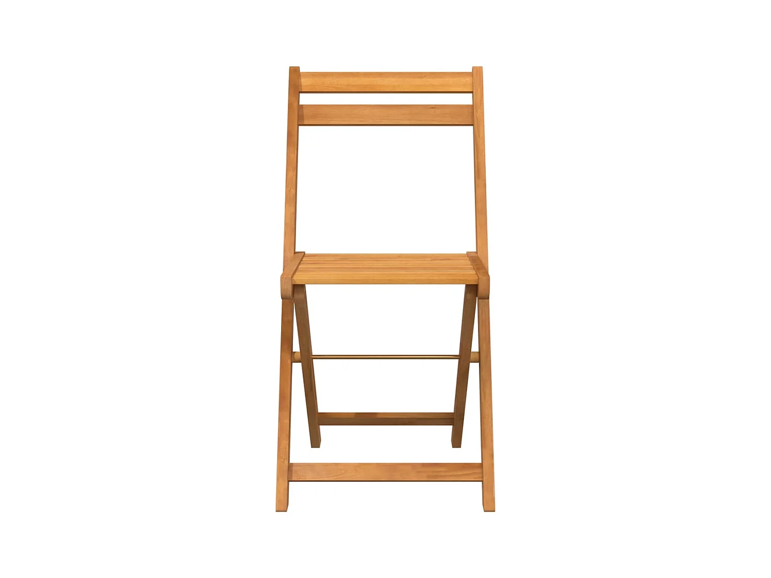 Set di 4 sedie pieghevoli da bistrot in legno massello di acacia