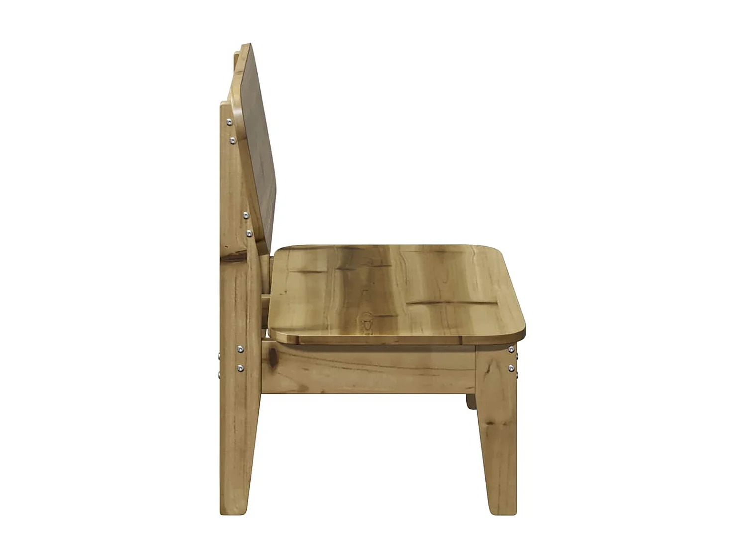 Set di 2 sedie da giardino in cera marrone 60x52,5x72 cm