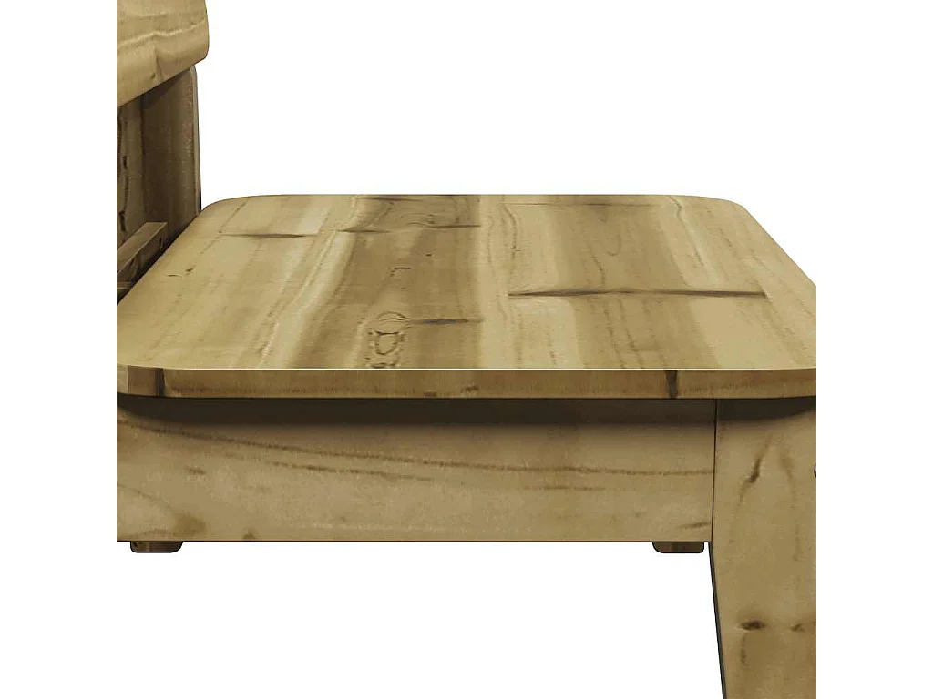 Set di 2 sedie da giardino in cera marrone 60x52,5x72 cm