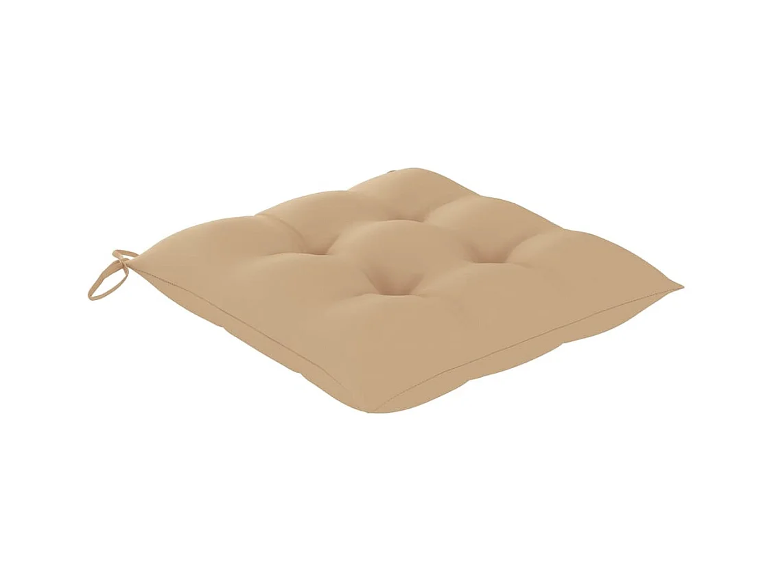 Set van 8 tuinstoelen en kussens van massief acaciahout