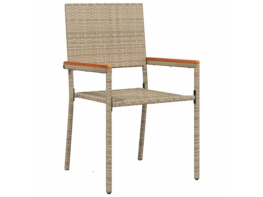 Set da pranzo da giardino 5 pezzi beige