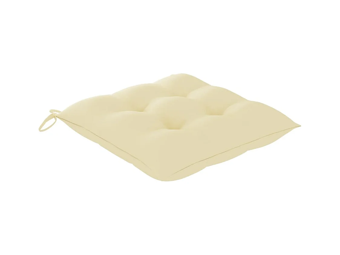 Chaises à manger d'extérieur lot de 6 et coussins Acacia massif