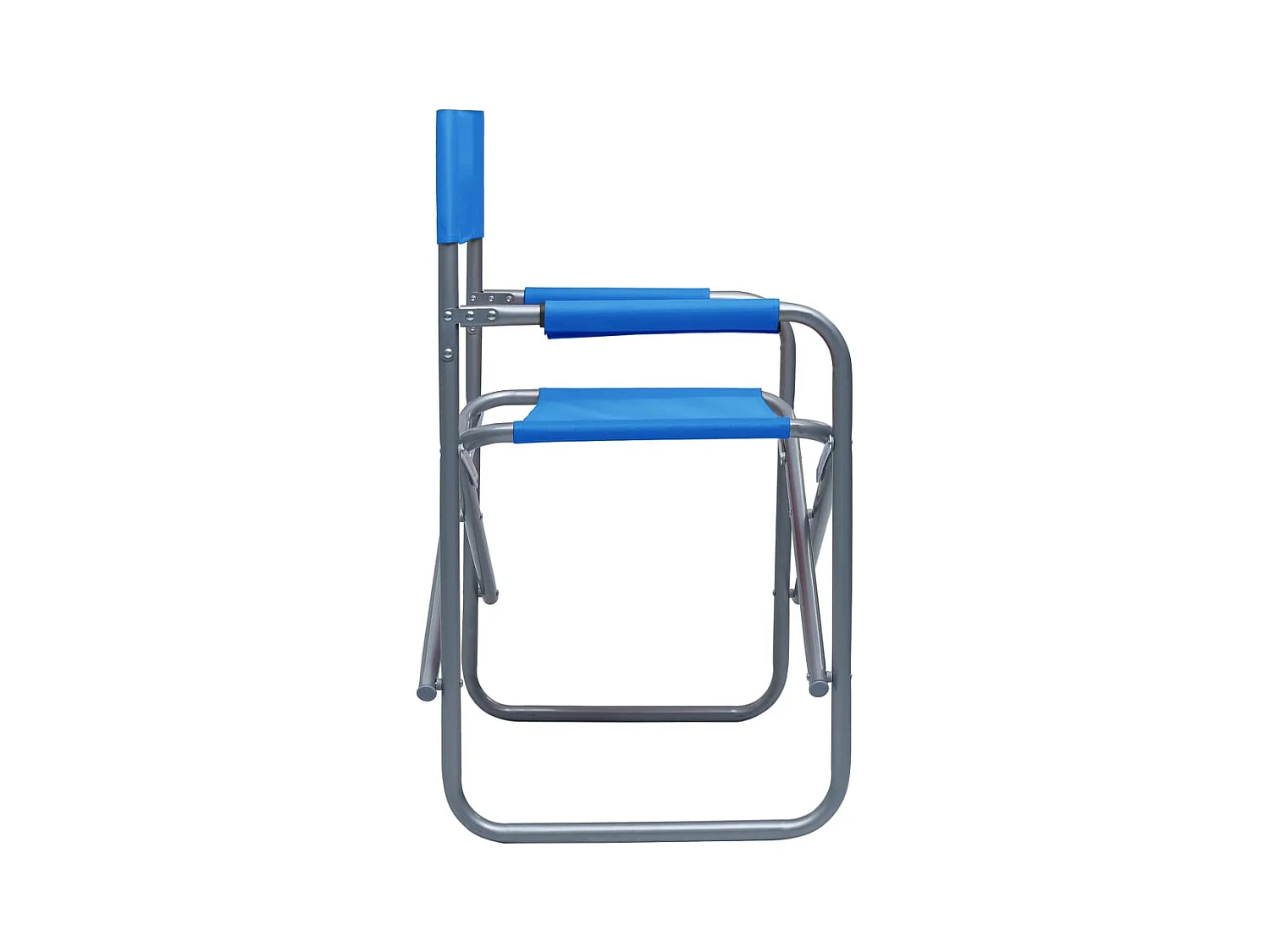 Set di 2 sedie da regista in acciaio blu