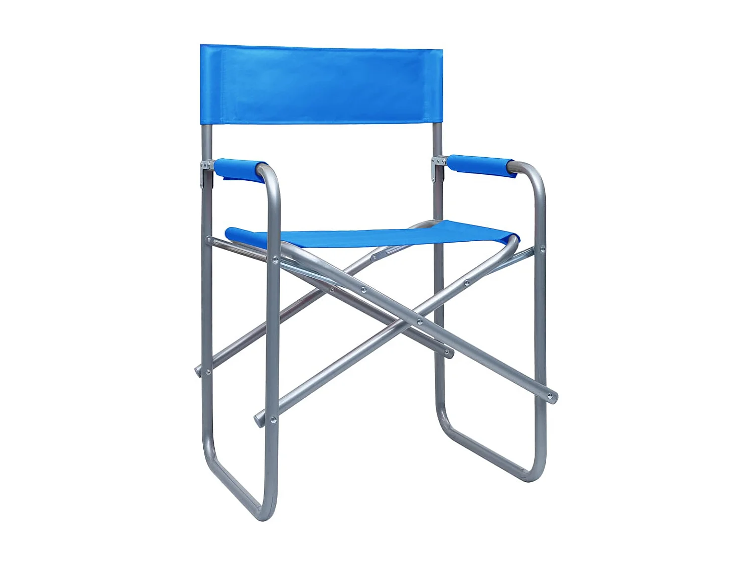 Chaises de metteur en scène lot de 2 Acier Bleu