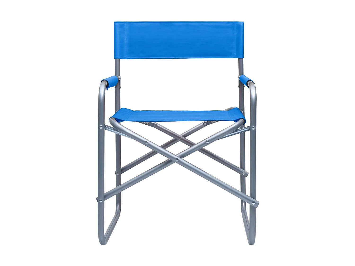 Chaises de metteur en scène lot de 2 Acier Bleu