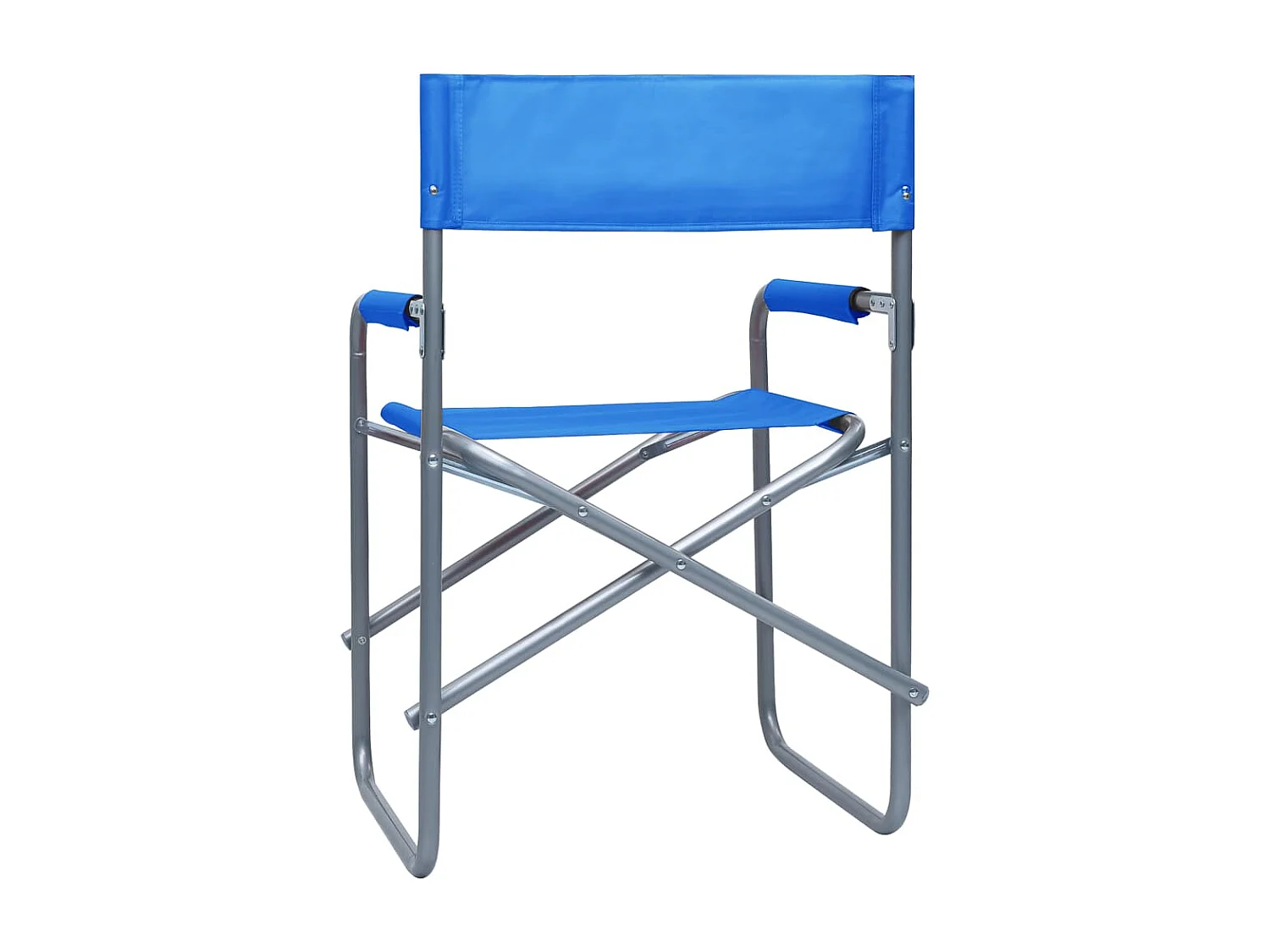 Chaises de metteur en scène lot de 2 Acier Bleu