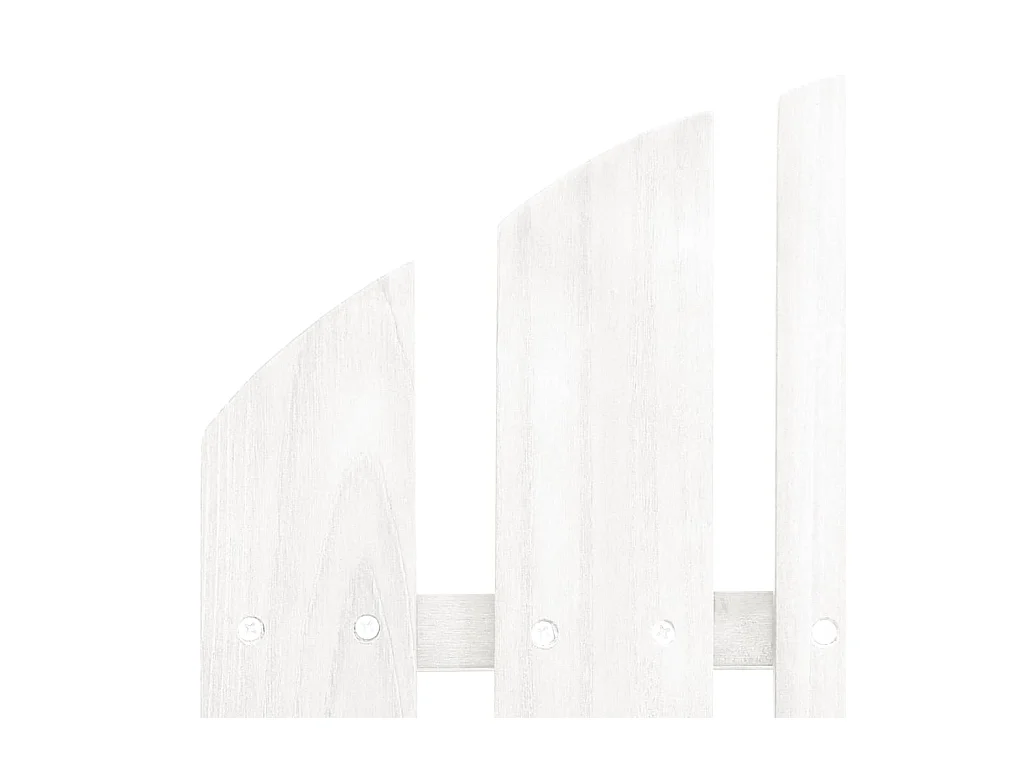 Sedia da giardino Adirondack a 2 posti in legno massello di abete, bianca