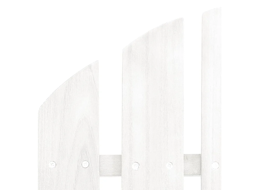 Chaise de jardin Adirondack 2 places bois de sapin massif blanc