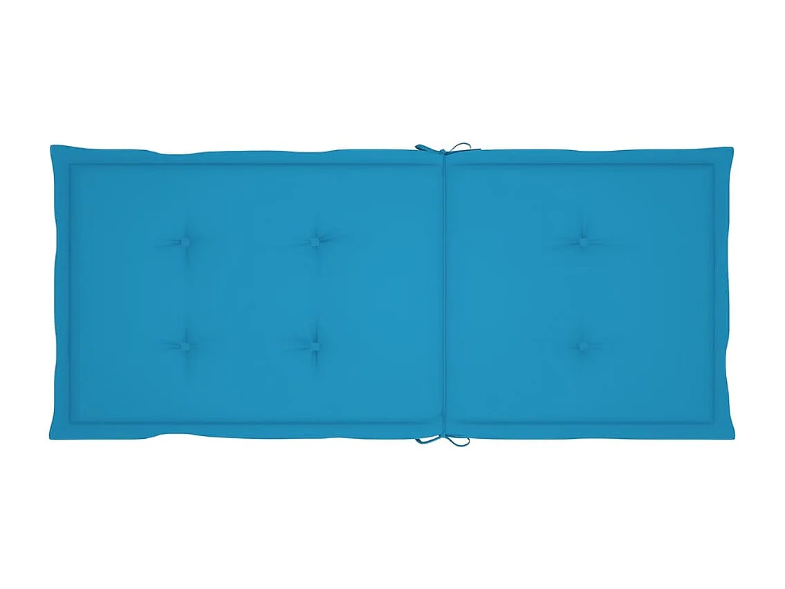 Tuinstoelen en kussens set van 8 massief teakhout