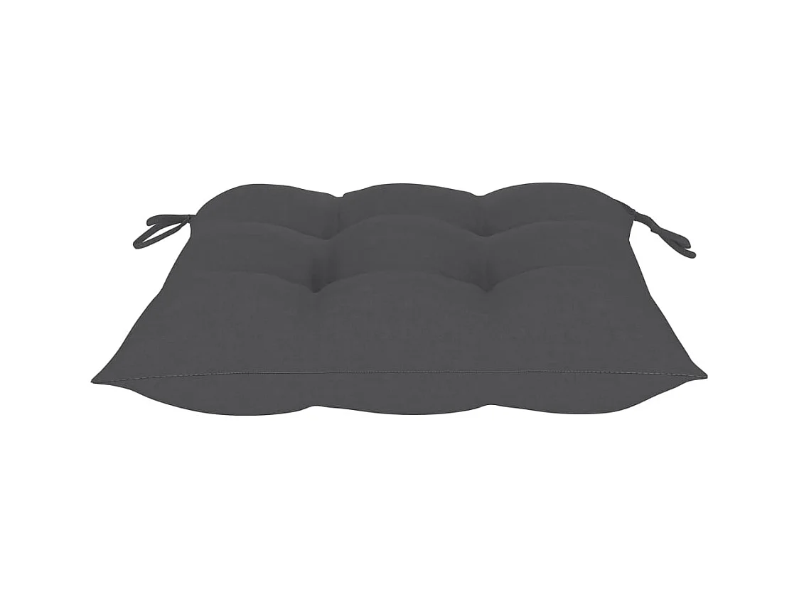 Chaises de jardin lot de 8 avec coussins Bois de teck massif