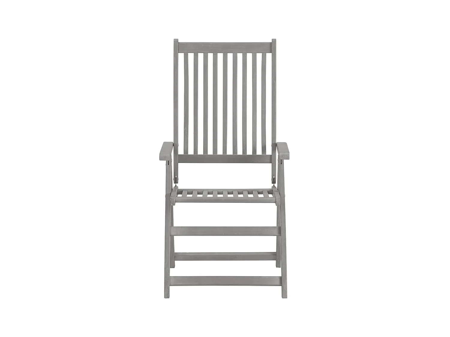 Set van 4 verstelbare tuinstoelen met kussens Acaciahout