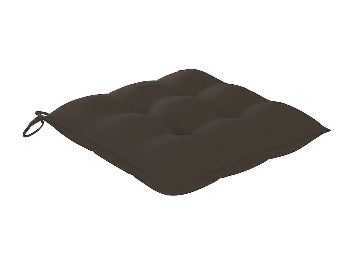 Chaises pliables de jardin avec coussins lot de 8 Teck solide