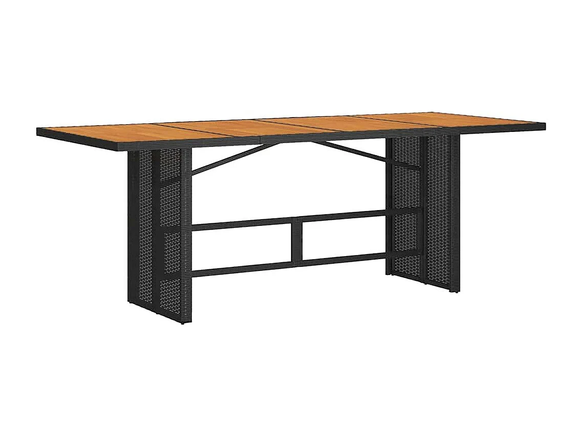 Ensemble de salle à manger pour jardin 9 pcs Noir, Marron