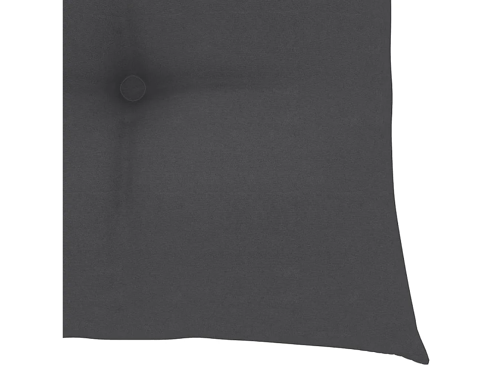 Chaises pliables de jardin avec coussins lot de 4 Teck solide