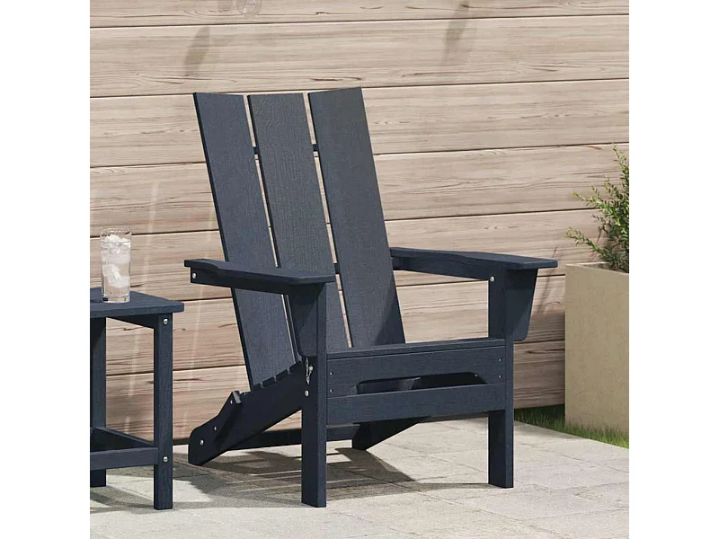 Opvouwbare Adirondack stoel marineblauw 74,5 x 80,5 x 90 cm