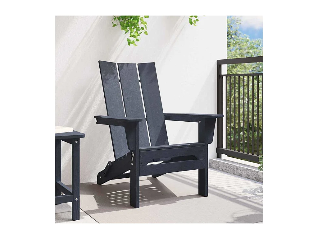Opvouwbare Adirondack stoel marineblauw 74,5 x 80,5 x 90 cm