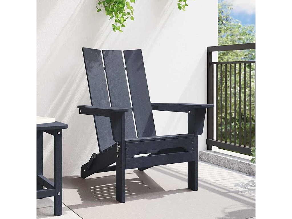 Chaise Adirondack pliante Bleu marine 74.5 x 80.5 x 90cm