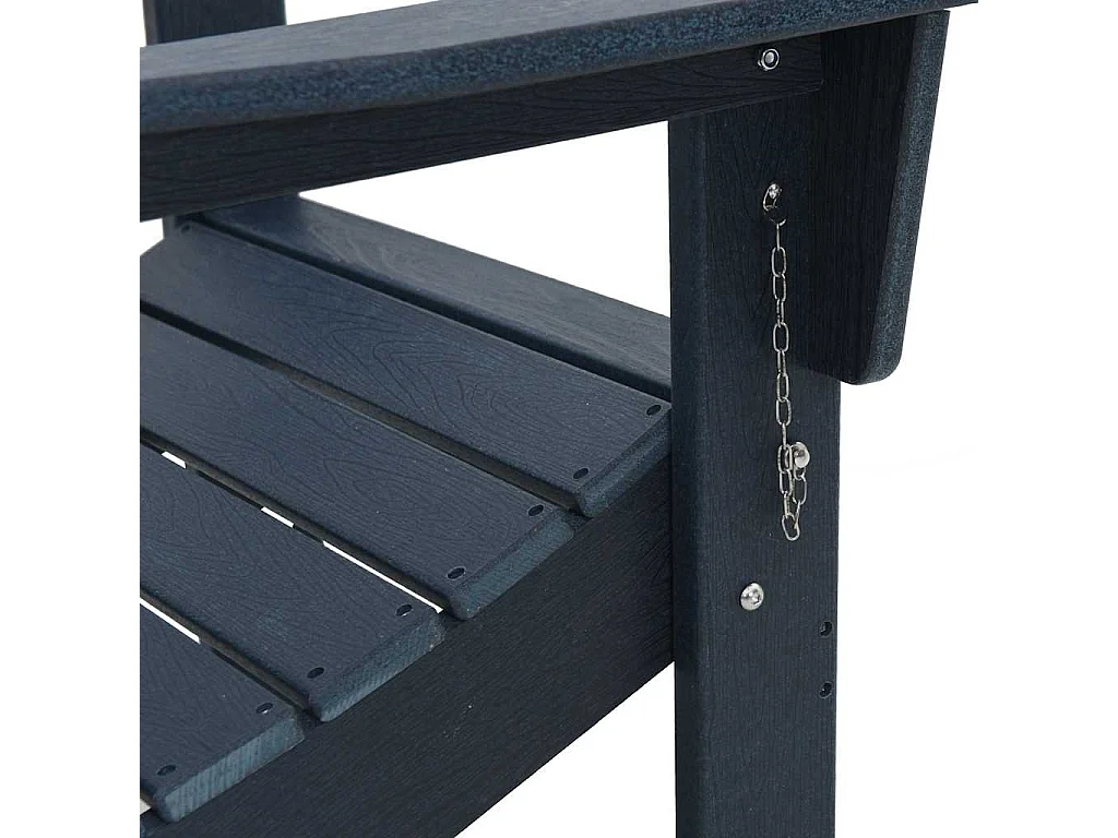 Chaise Adirondack pliante Bleu marine 74.5 x 80.5 x 90cm