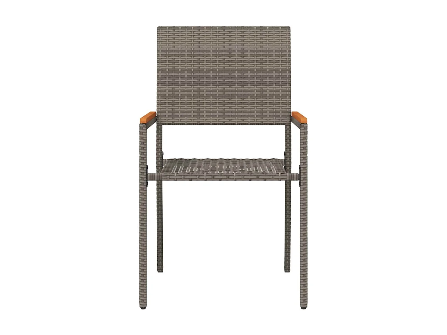 sedie da giardino impilabili grigio, marrone