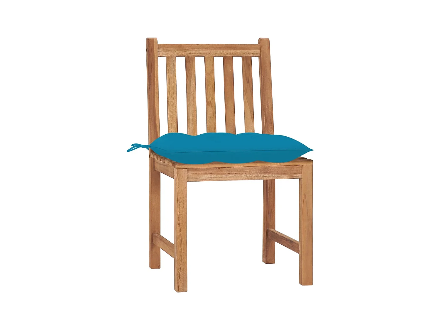 Tuinstoelen set van 2 met kussens Massief teakhout