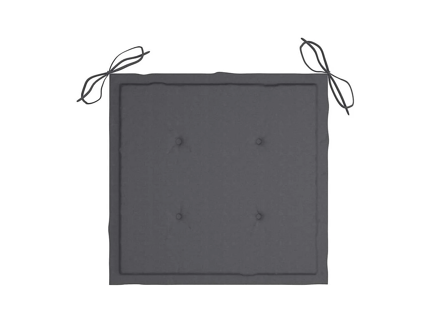 Chaises pliables de jardin avec coussins lot de 4 Teck solide