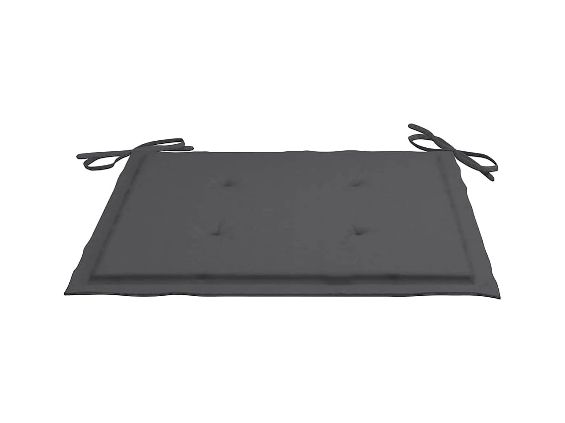 Chaises pliables de jardin avec coussins lot de 4 Teck solide