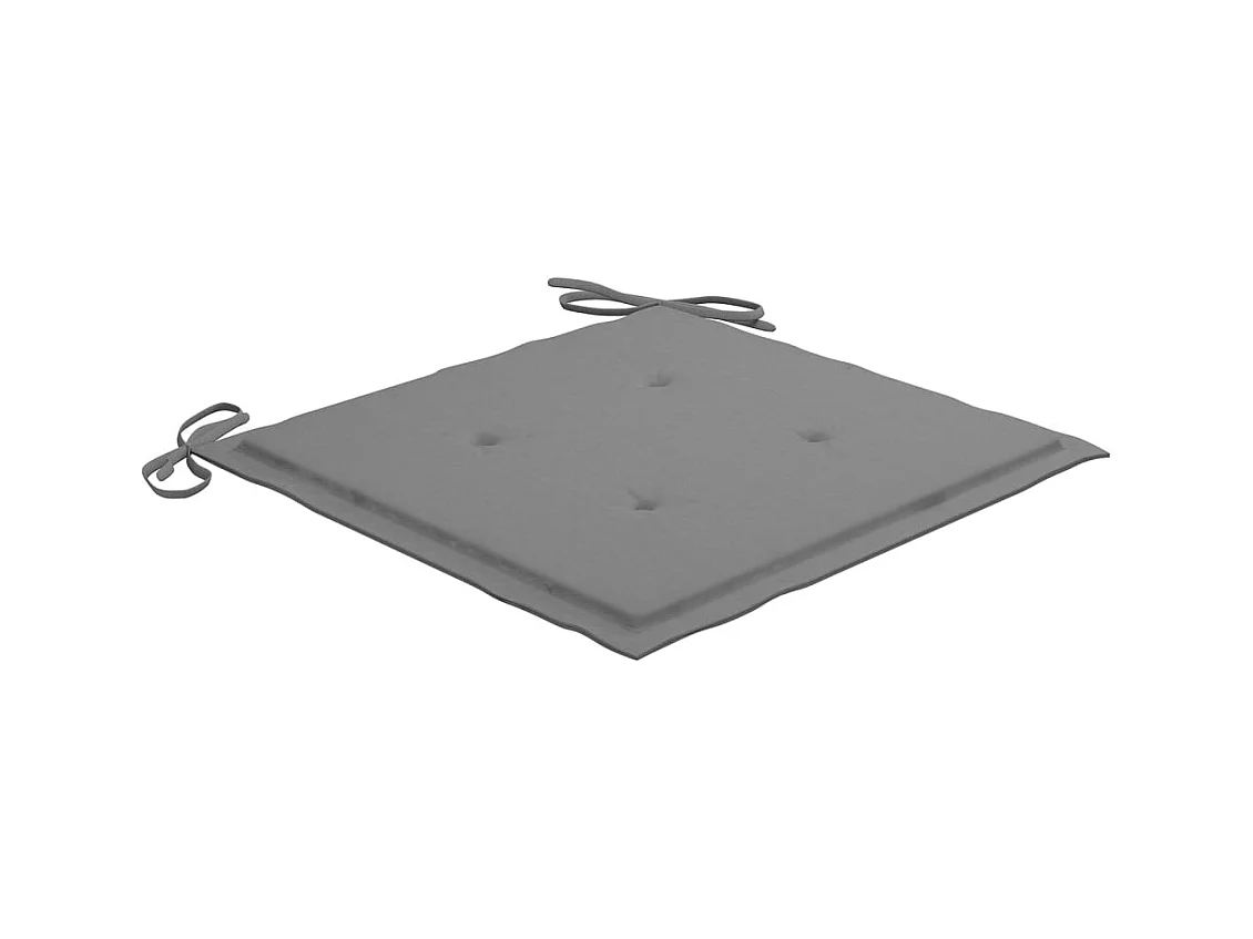 Juego de 6 sillas de comedor para exterior y cojines de acacia maciza