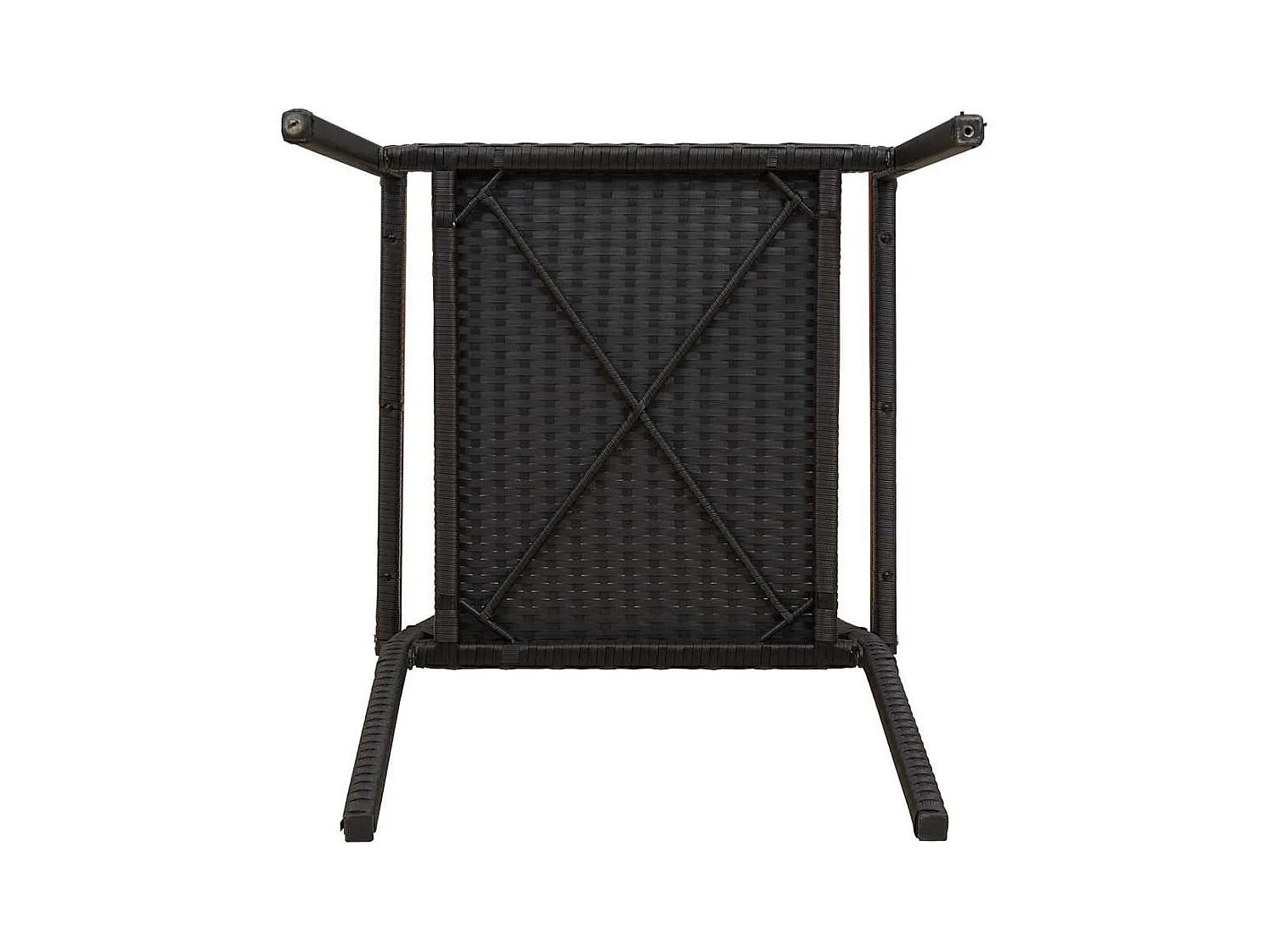 sedie da giardino impilabili nere, marroni