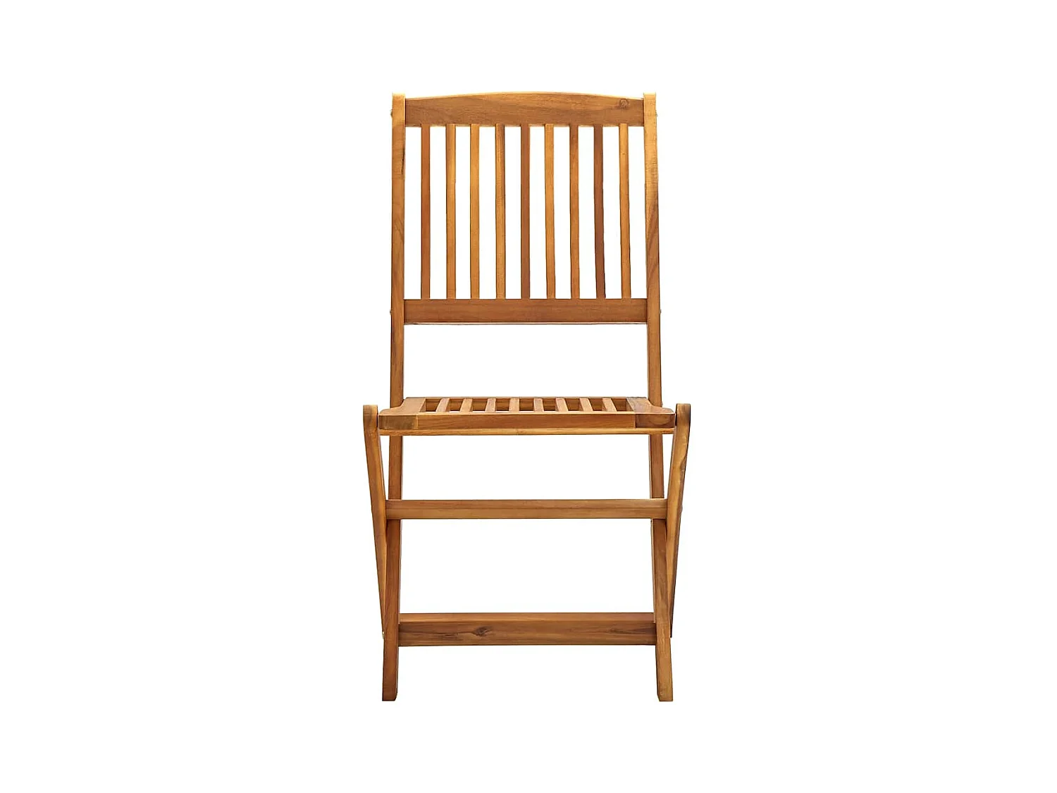 Juego de 4 sillas plegables para exterior de madera maciza de acacia