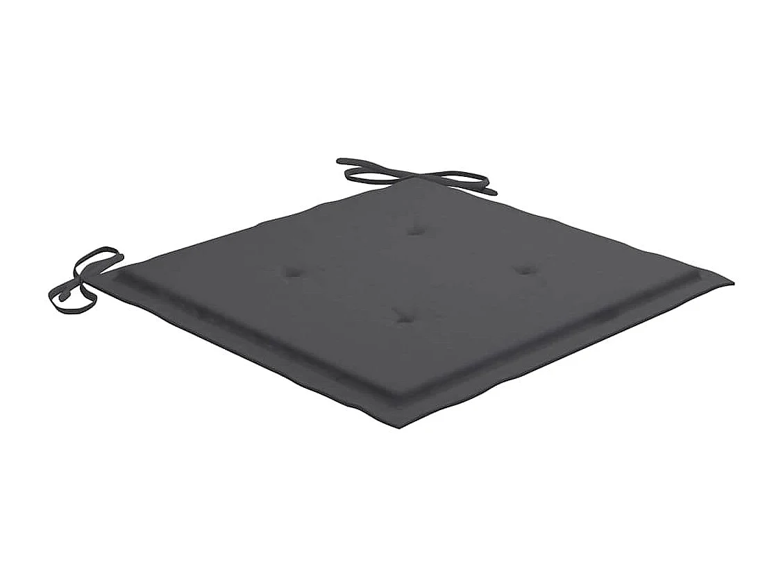 Chaises pliables de jardin lot de 2 avec coussins Bambou